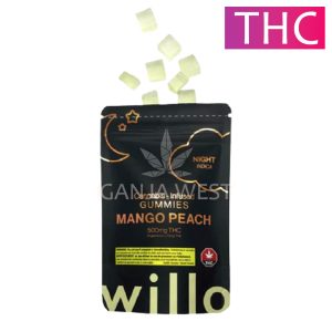 Willo - Mango Peach Gummies - 500MG THC (Night)