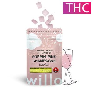 Willo - Pink Champagne Gummies - 200MG THC (Day)