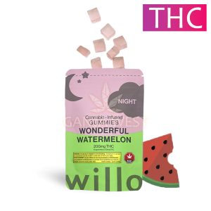 Willo - Wonderful Watermelon Gummies - 200MG THC (Night)