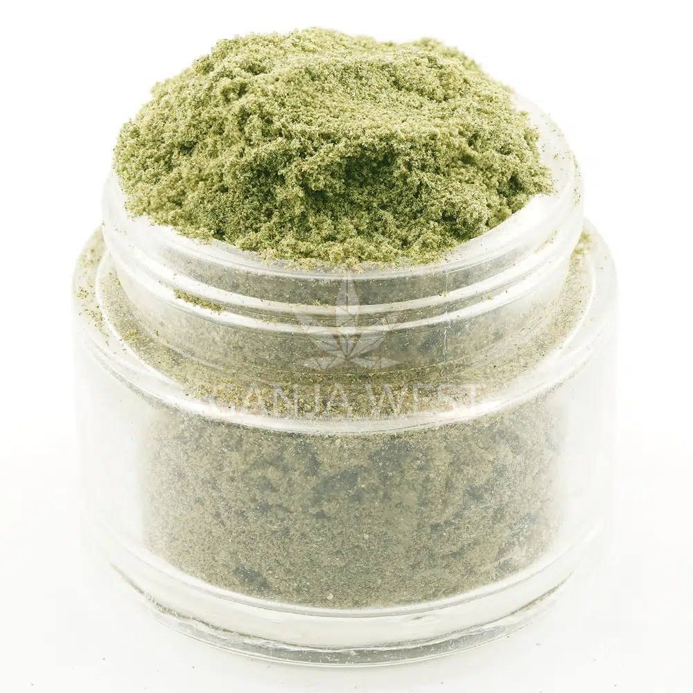 buy-weed-online-dispensary-ganja-west-kief-blueberry-headband-jar Kief - Blueberry Headband - Indica - Image 1